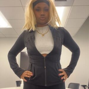 black lululemon define jacket